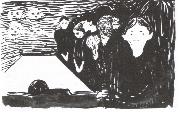 Edvard Munch Death painting